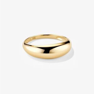 Mejuri solid 10k gold THIN DÔME RING
